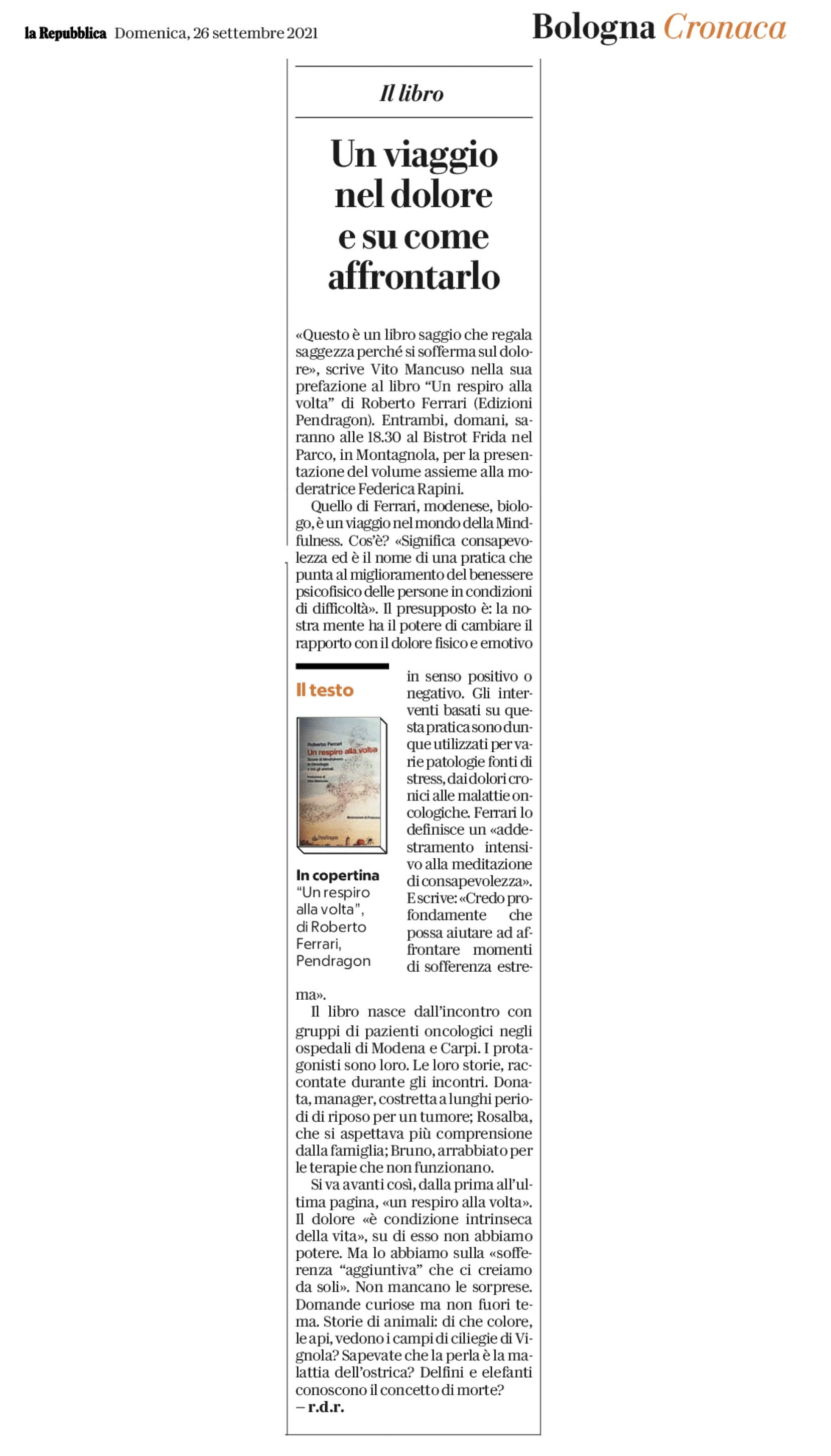 Un respiro alla volta