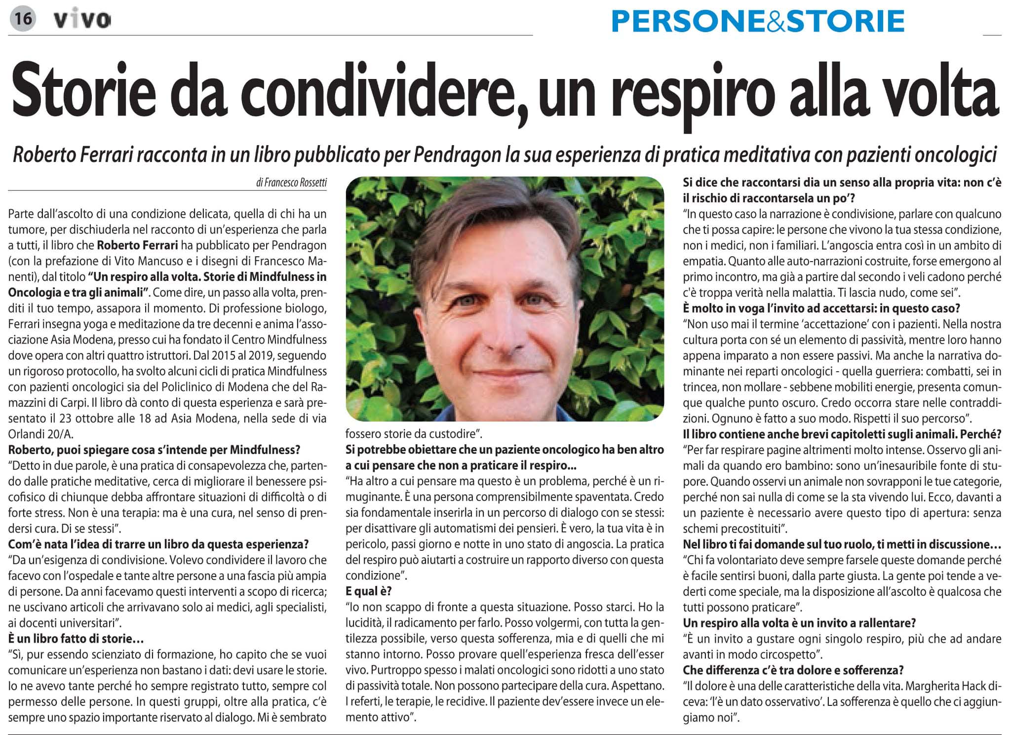 Un respiro alla volta