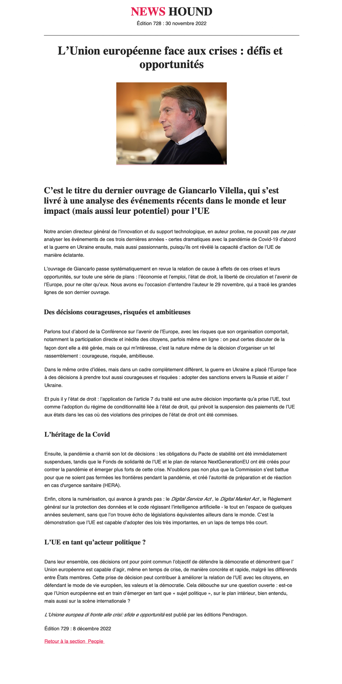 L’Unione europea di fronte alle crisi: sfide e opportunità