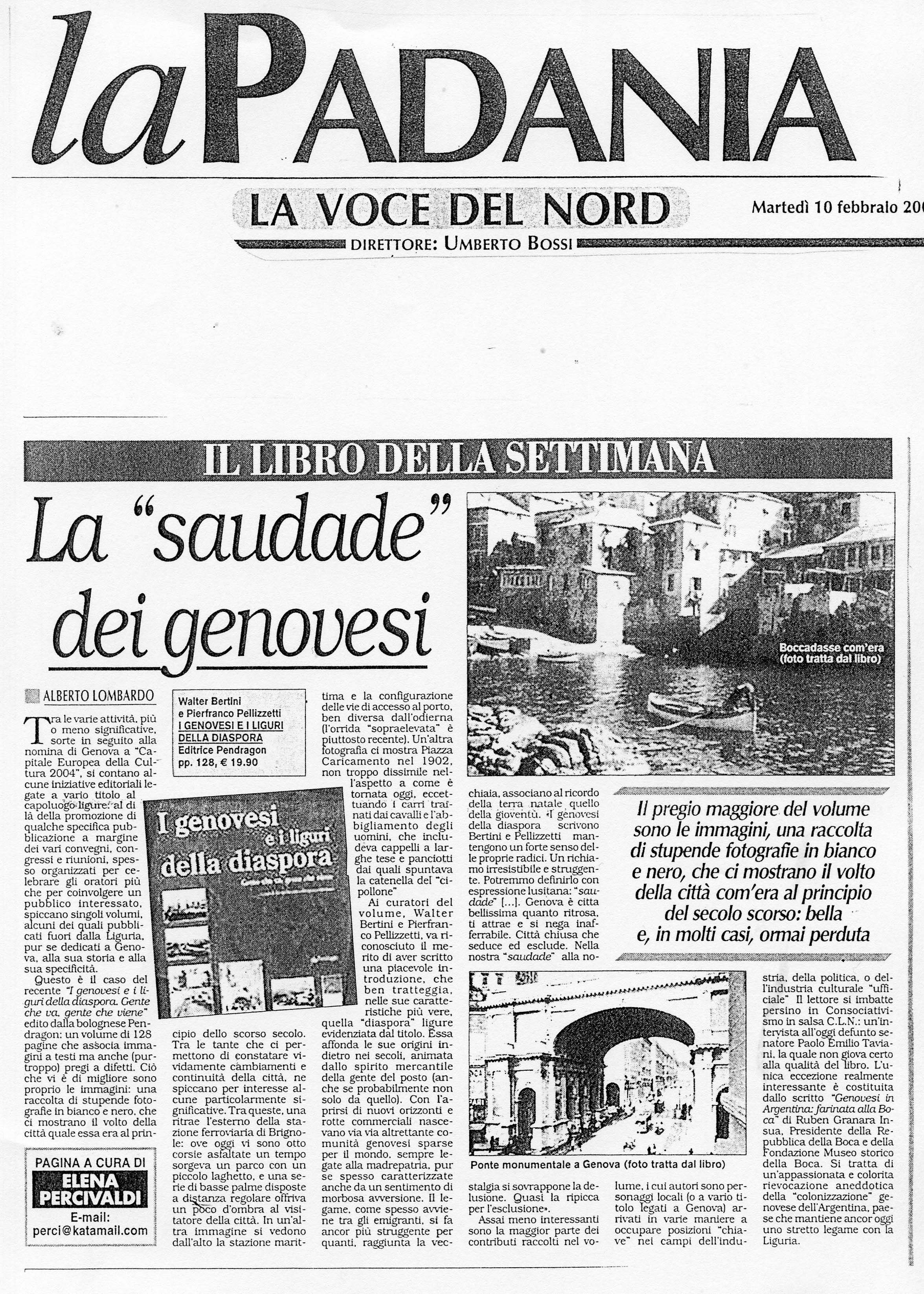 I genovesi e i liguri della dispora