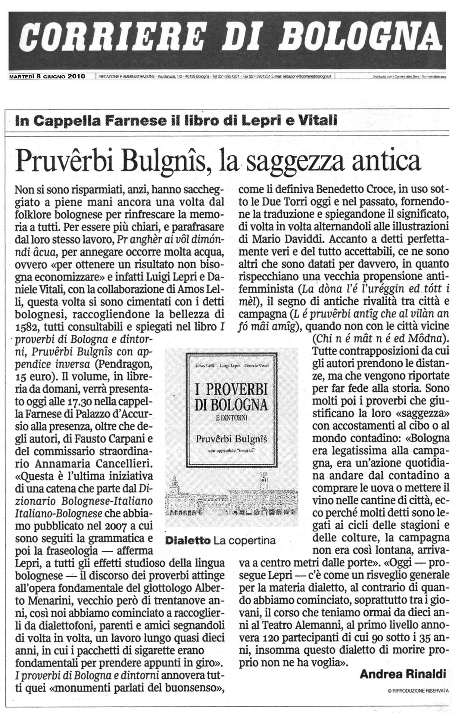 I proverbi di Bologna e dintorni