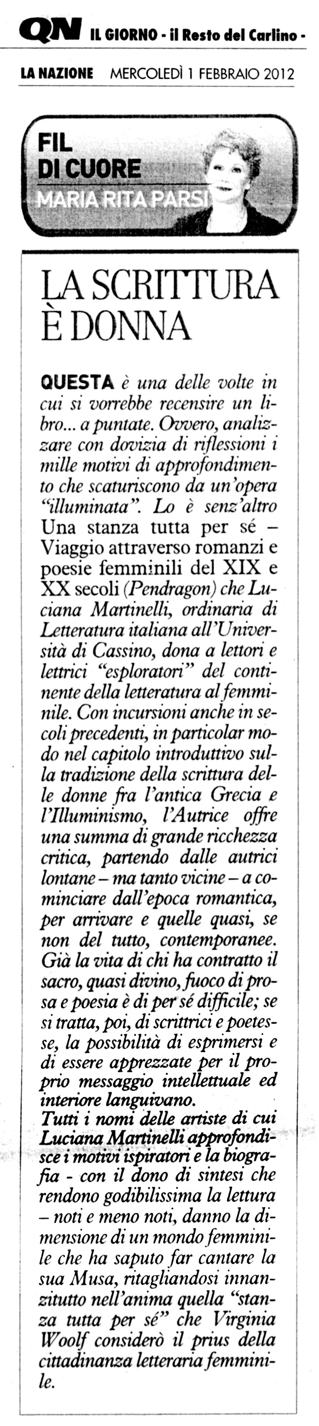 Una stanza tutta per sé
