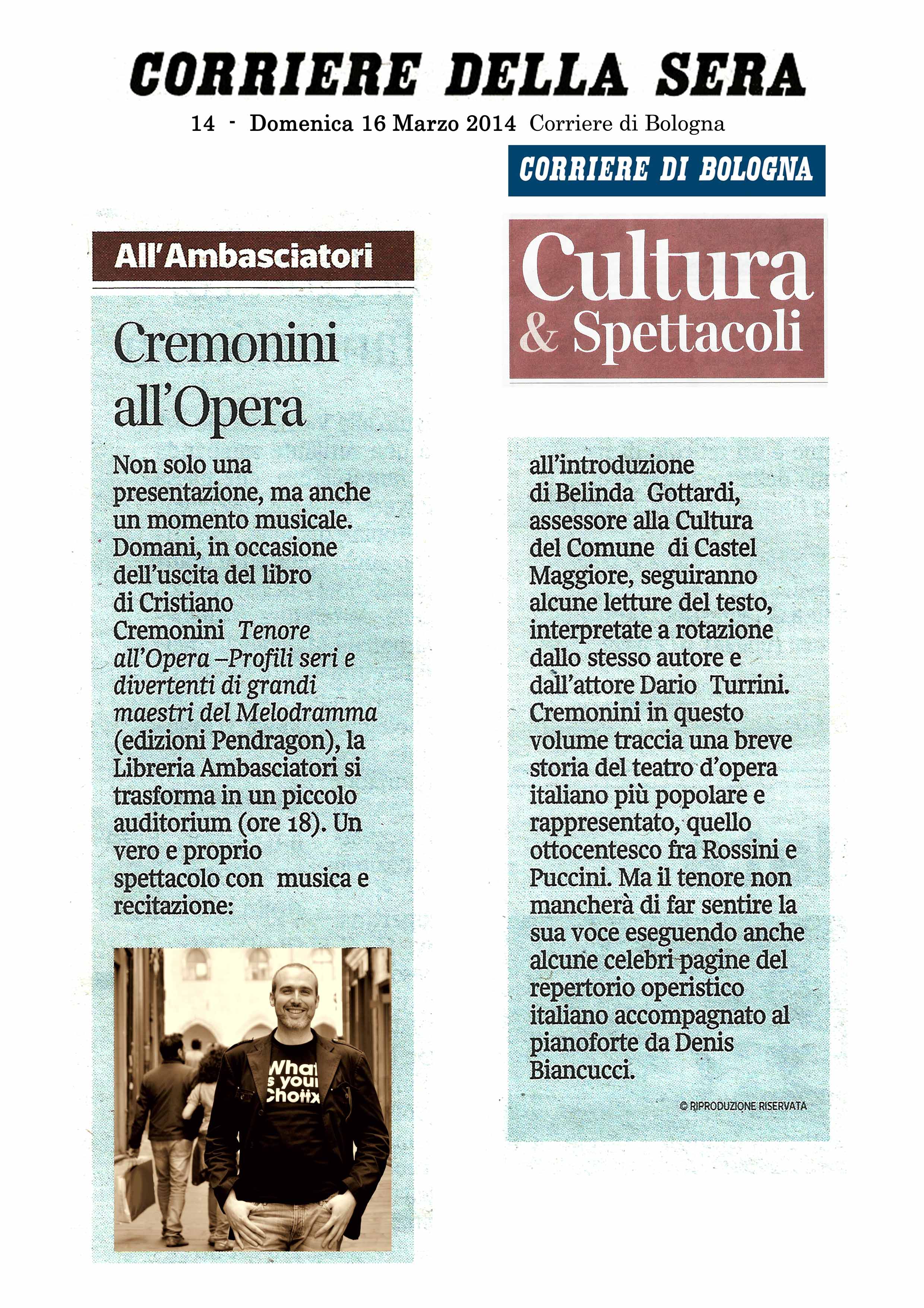 Tenore all'opera