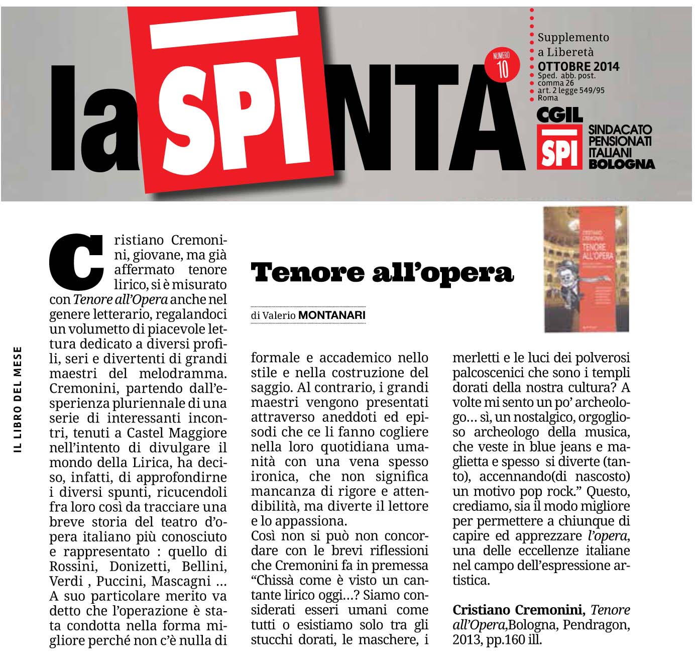 Tenore all'opera