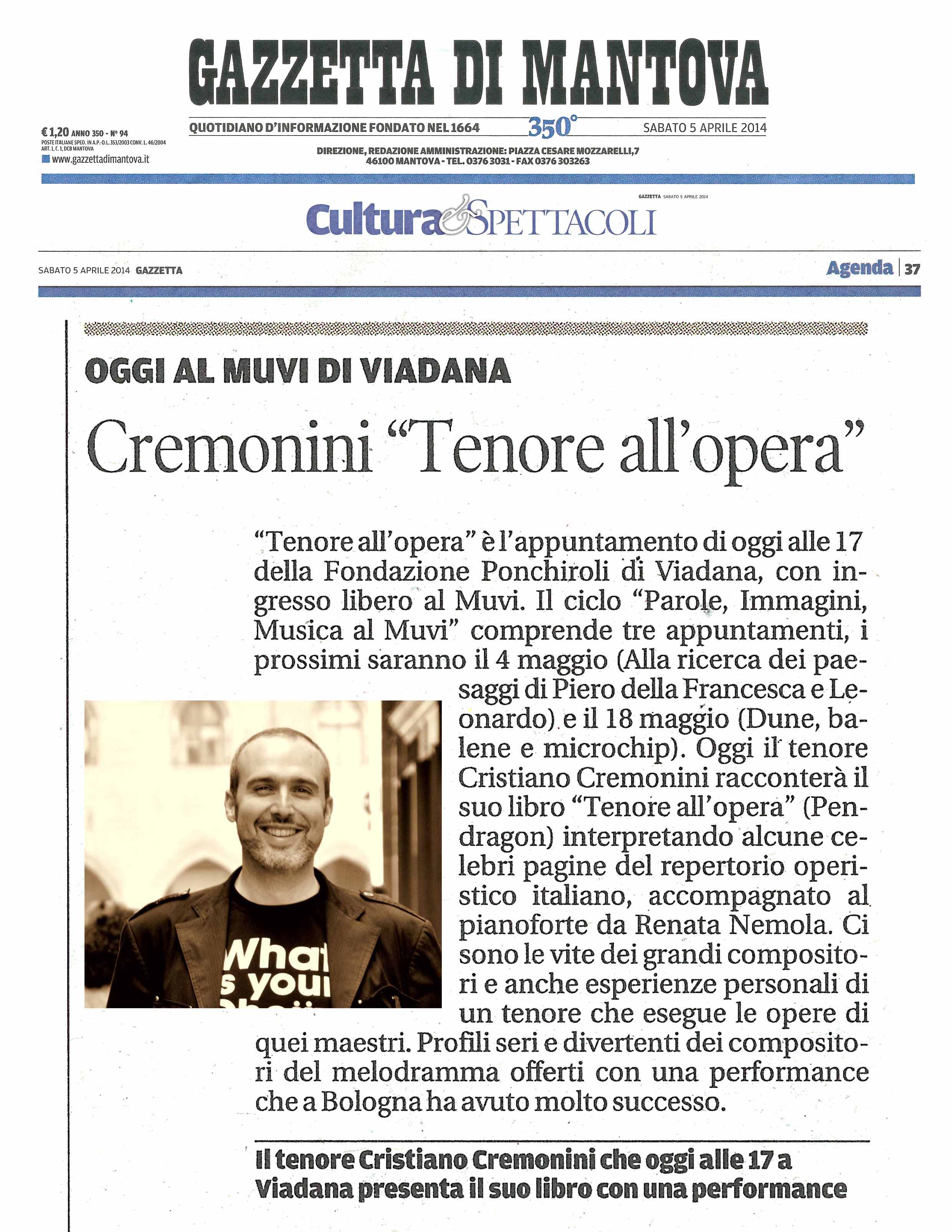 Tenore all'opera