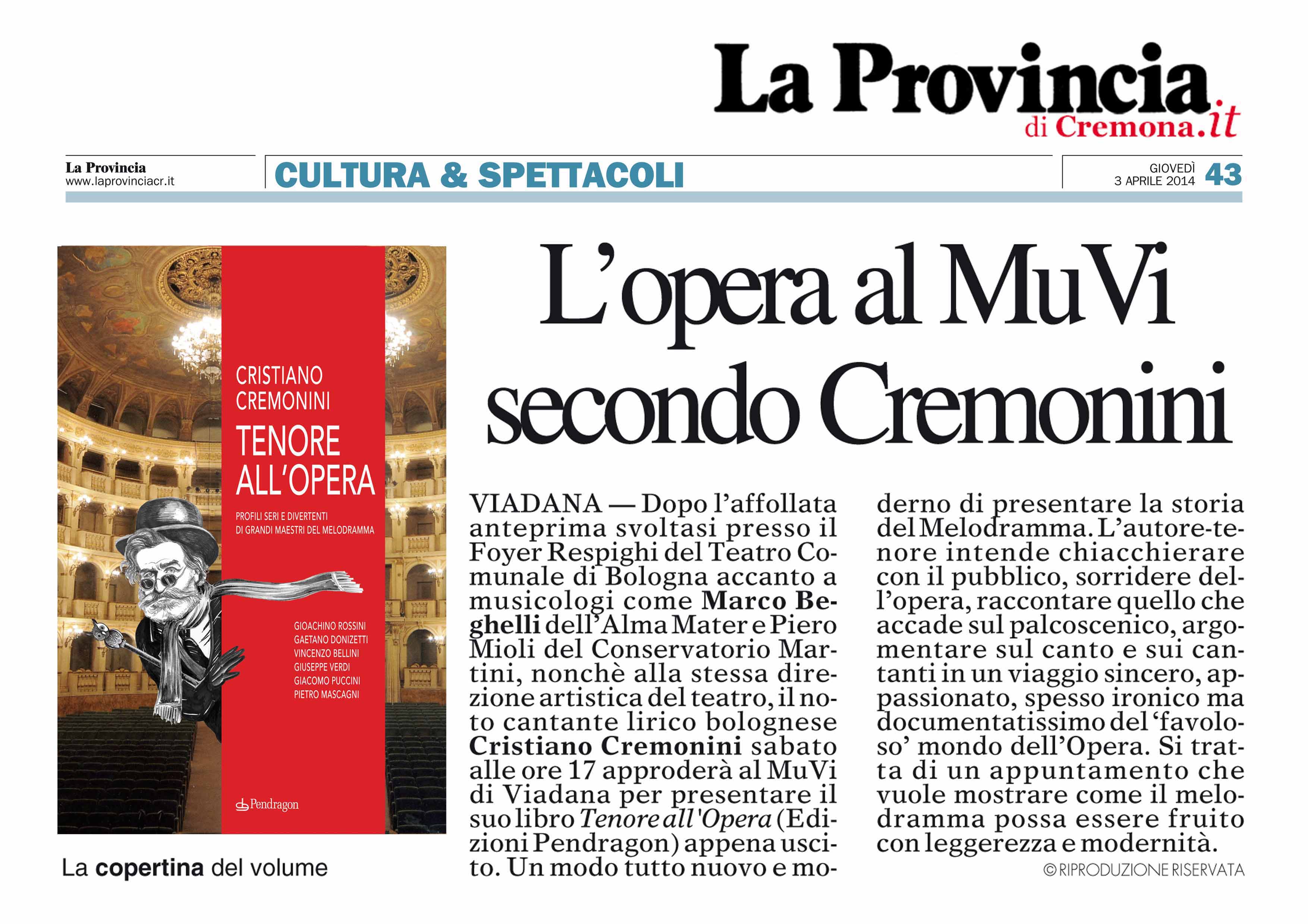 Tenore all'opera
