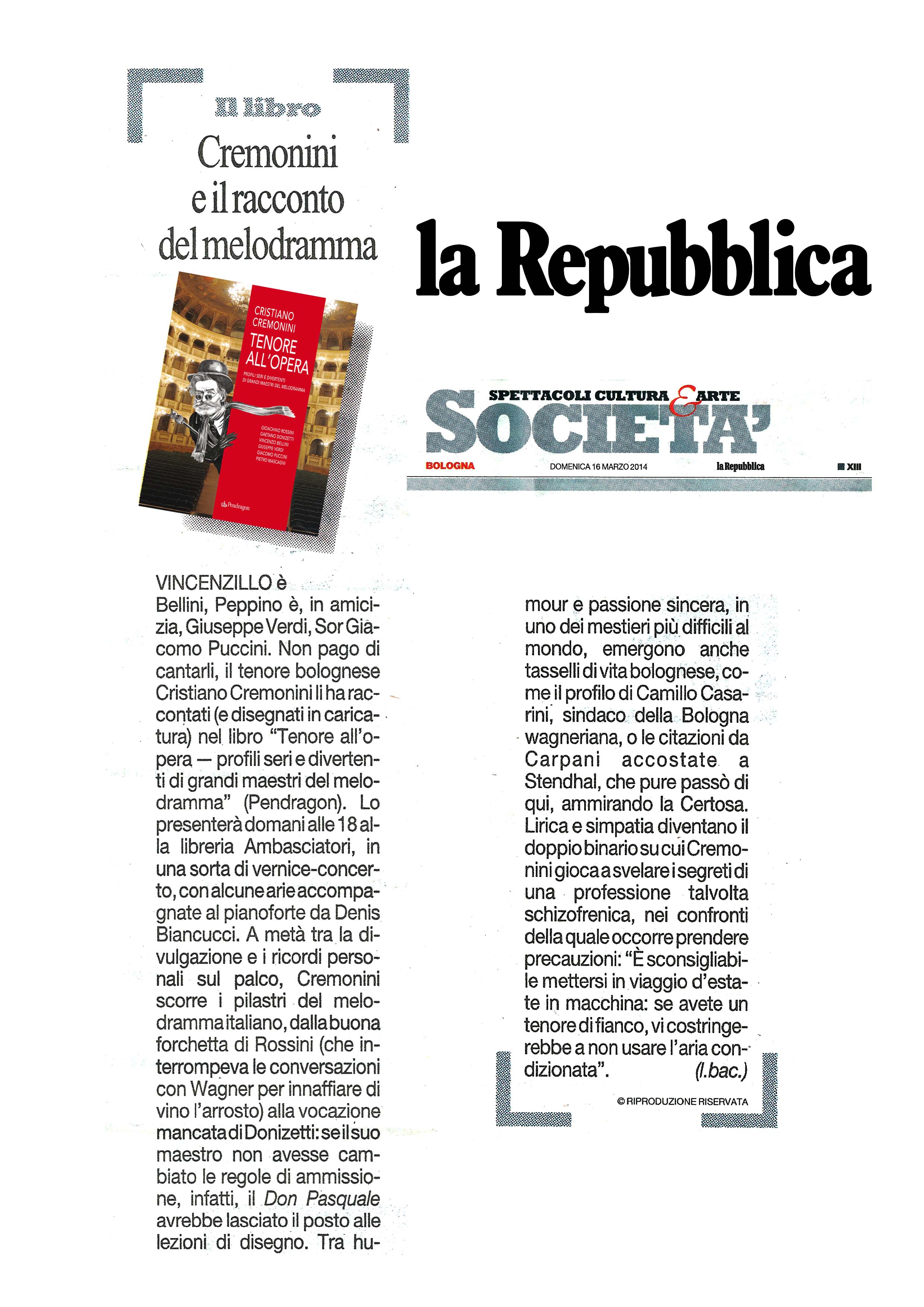 Tenore all'opera