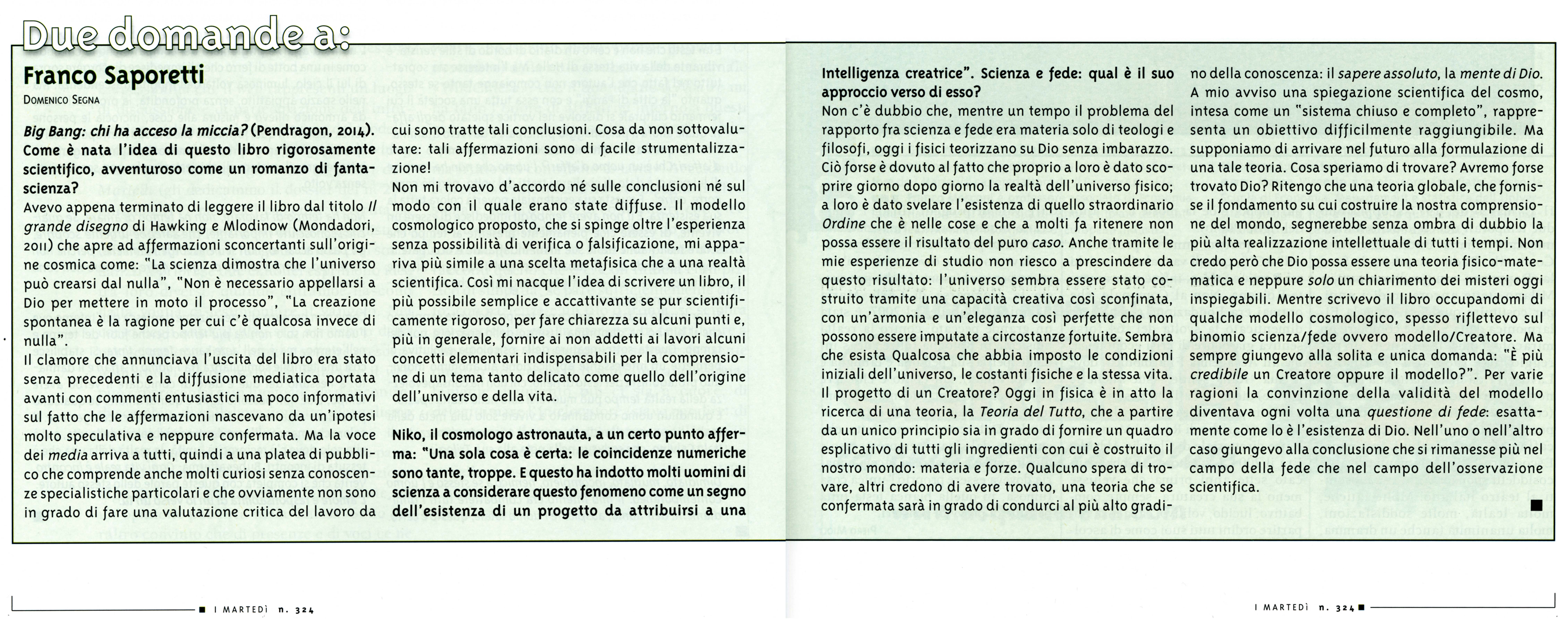 Big Bang: chi ha acceso la miccia?
