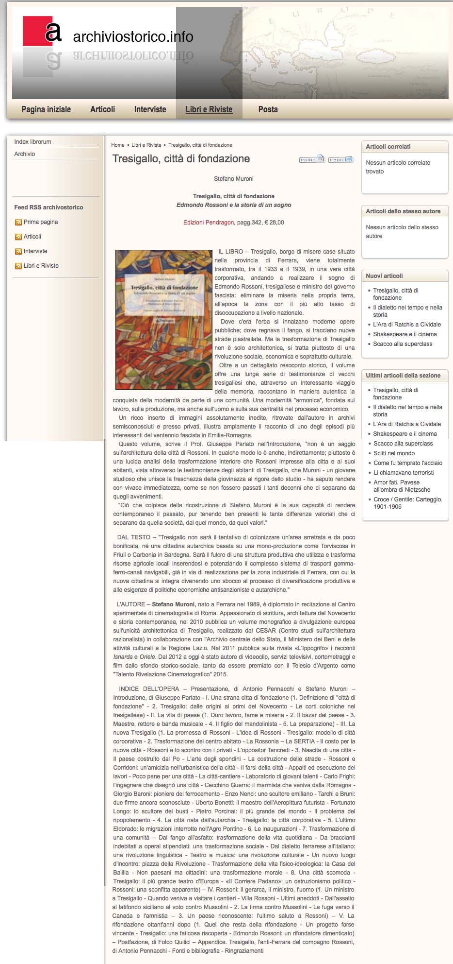 Tresigallo, città di fondazione