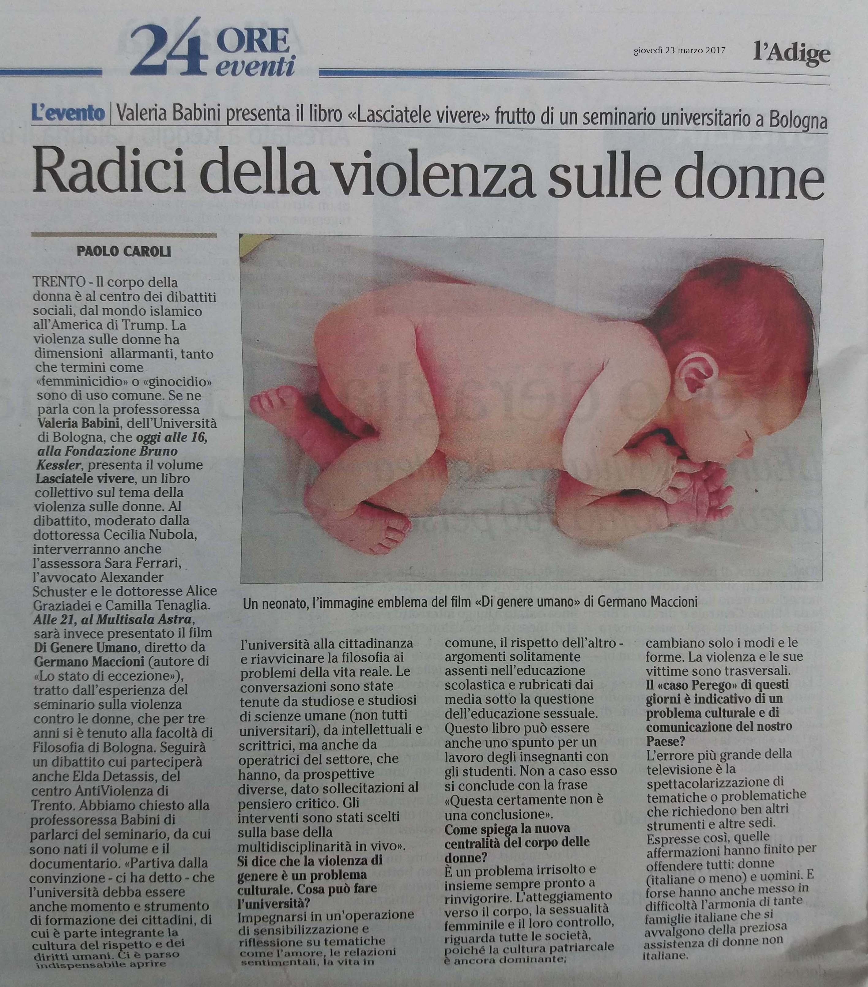 Lasciatele vivere