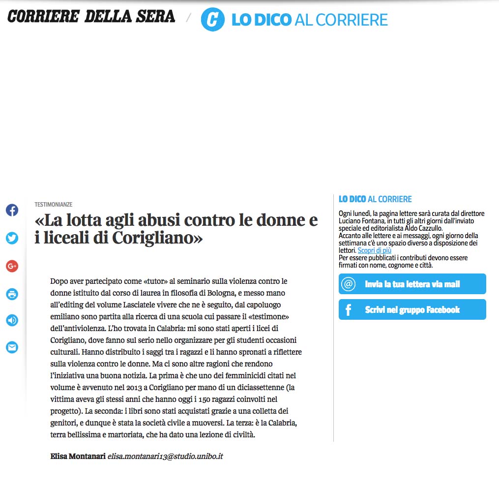 Lasciatele vivere