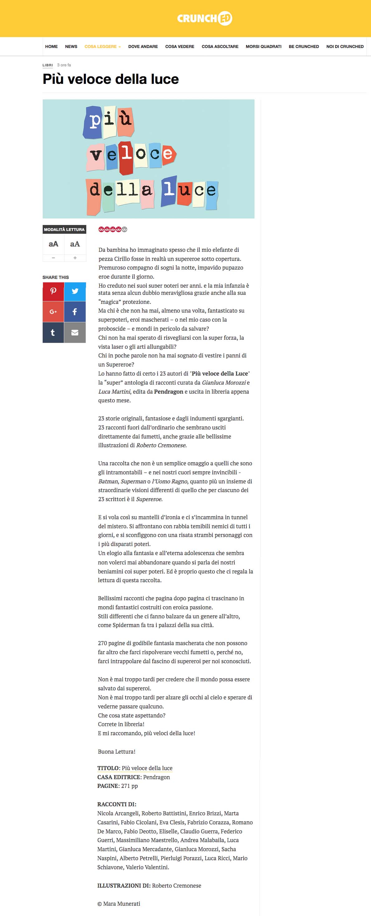 Più veloce della luce