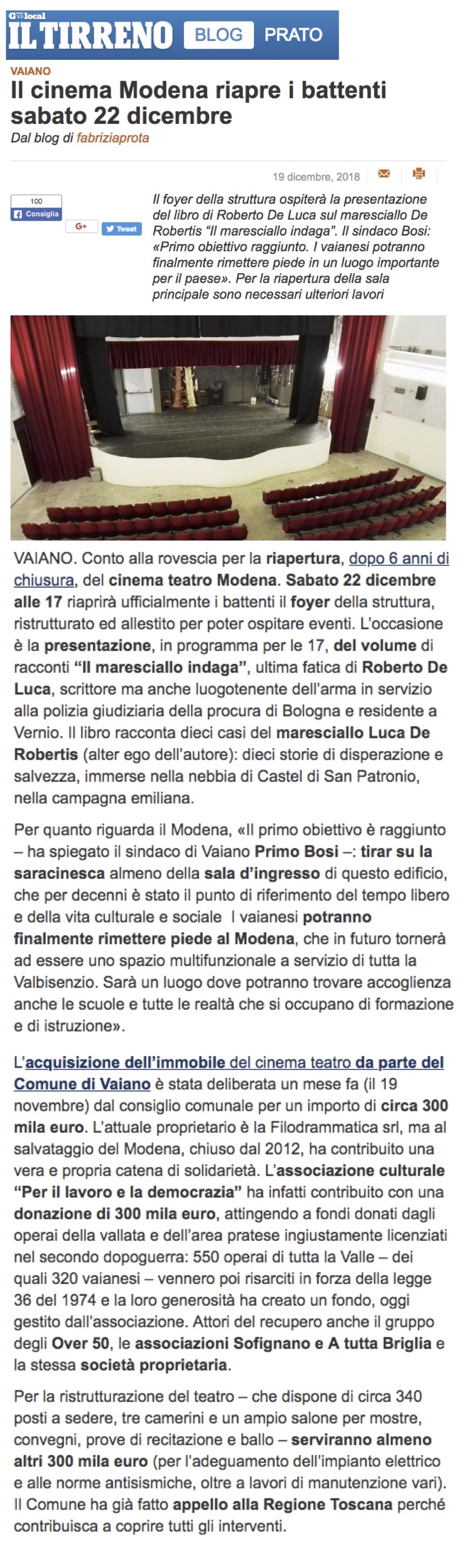 Il maresciallo indaga