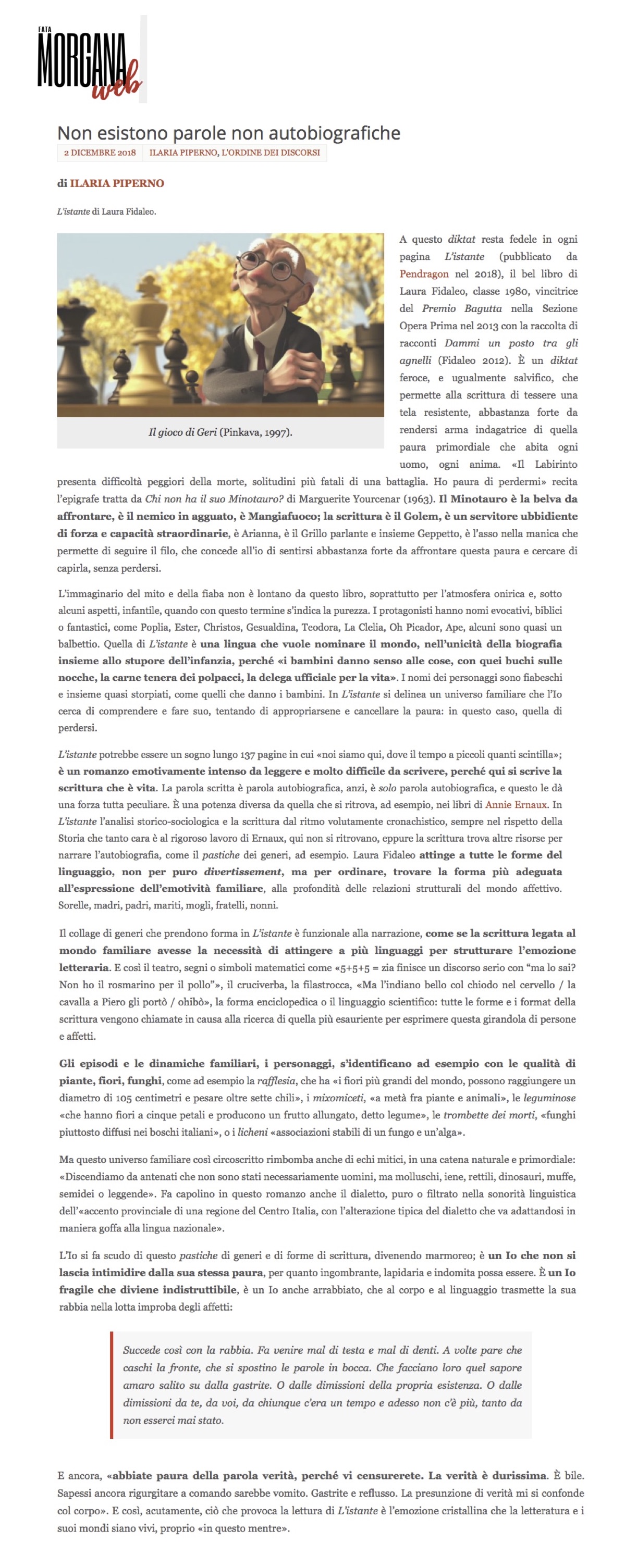 L'istante