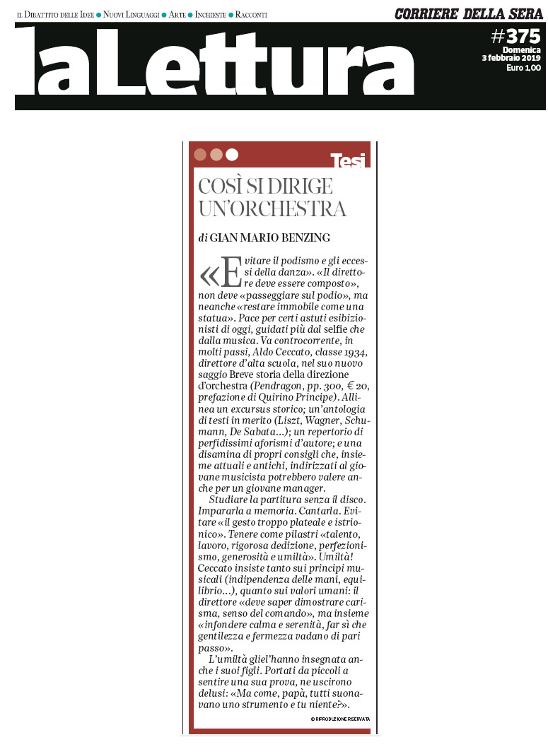 Breve storia della direzione d'orchestra