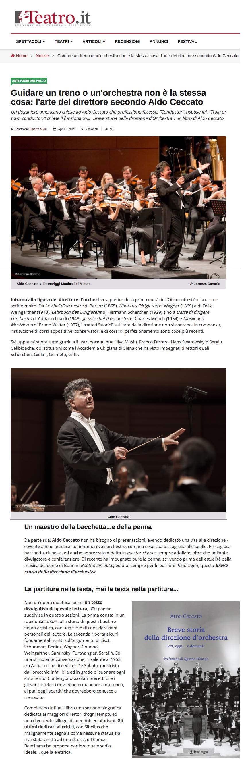 Breve storia della direzione d'orchestra
