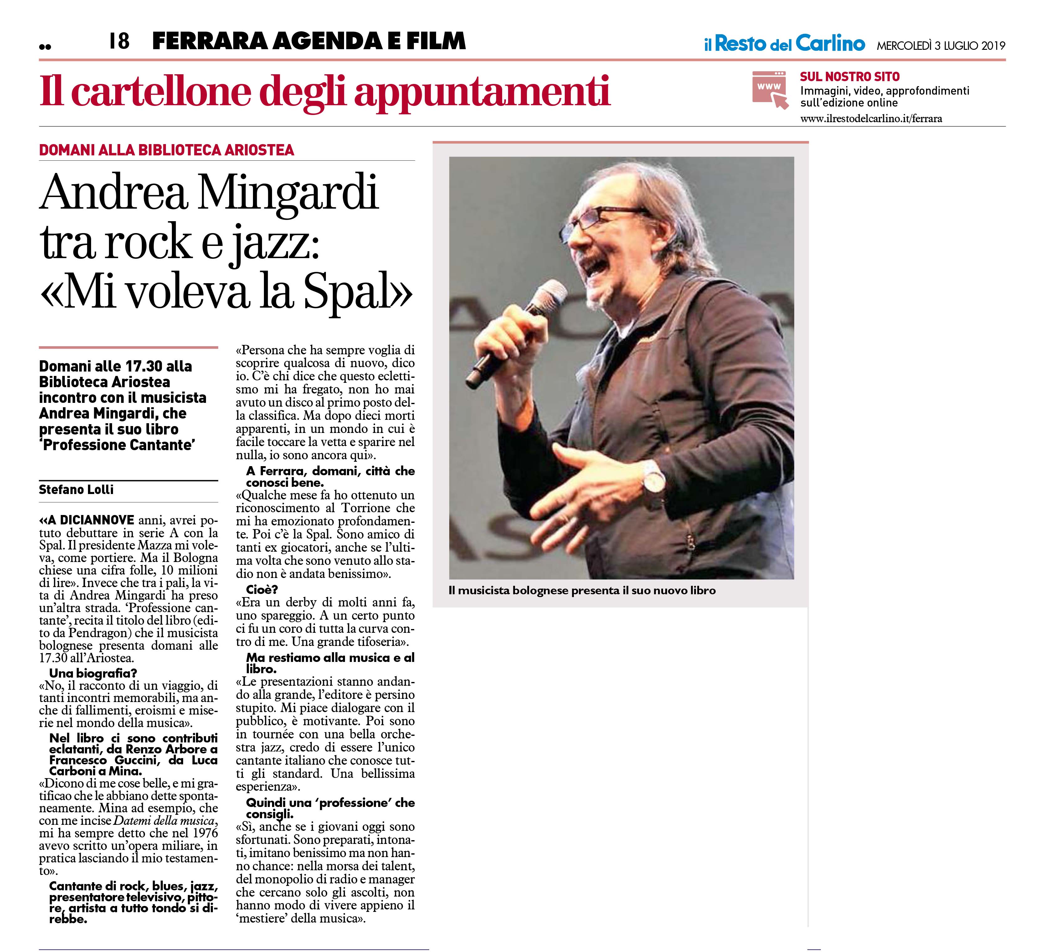 Professione cantante