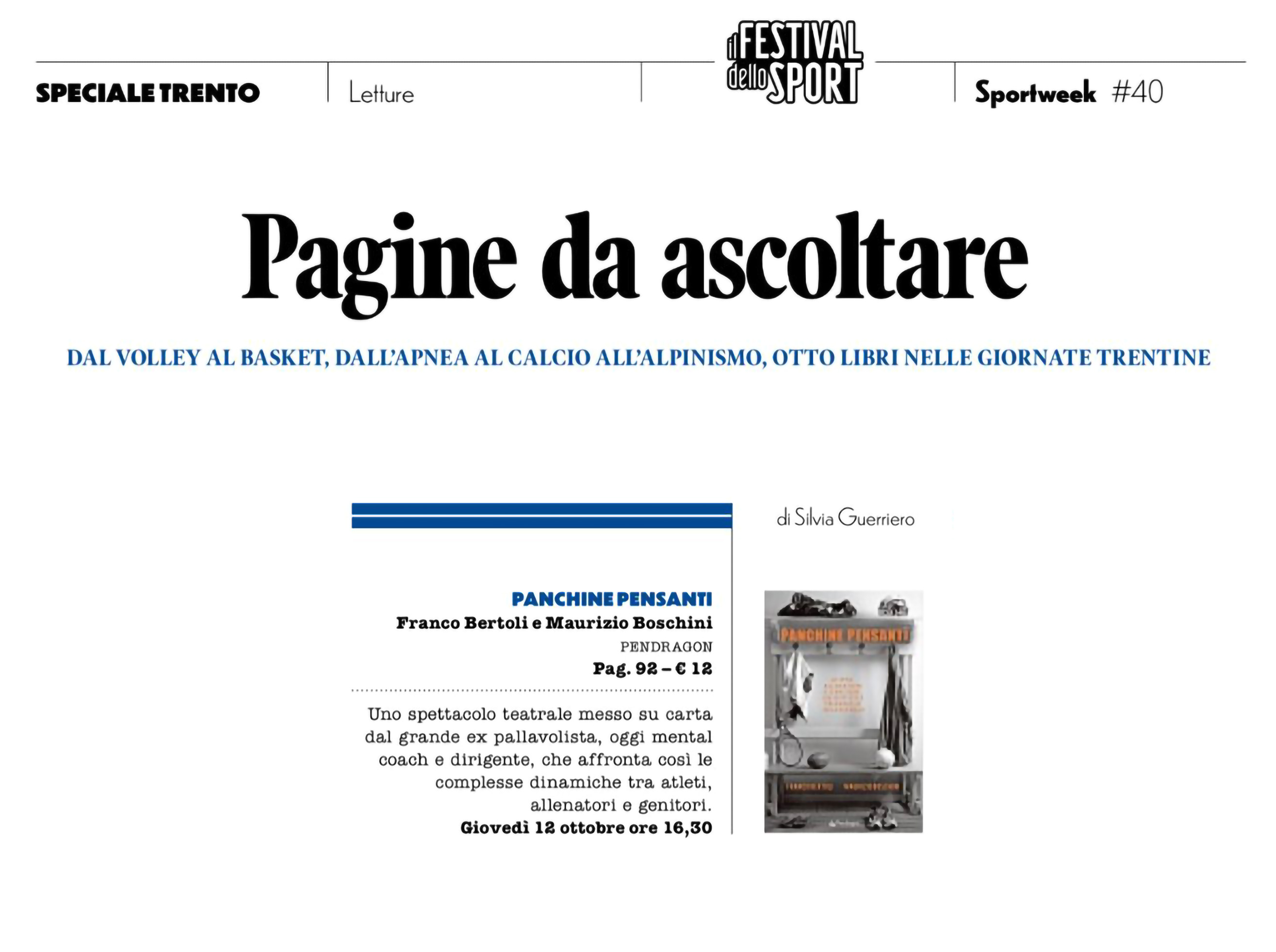 Panchine pensanti. Nuova edizione