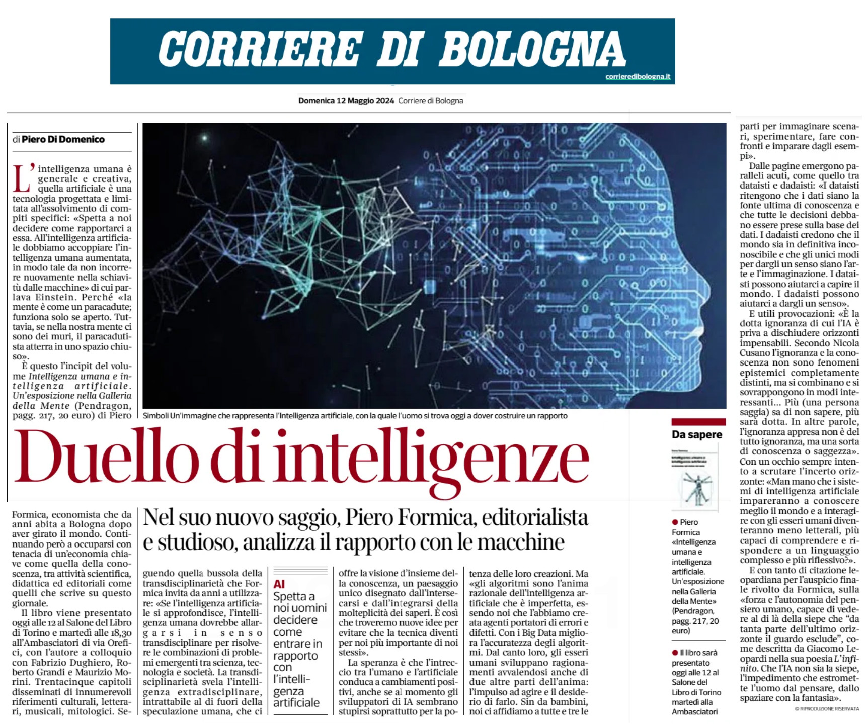 Intelligenza umana e intelligenza artificiale