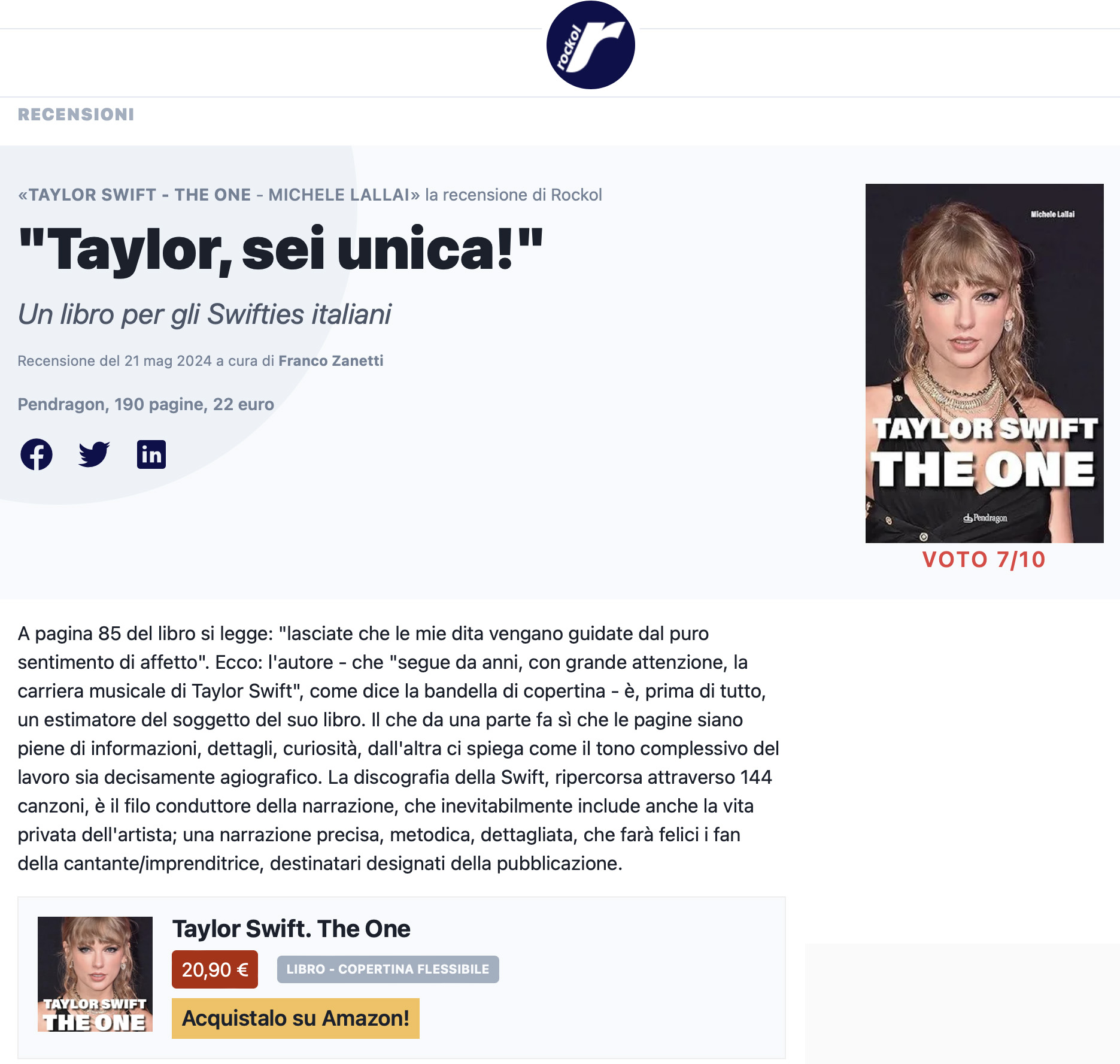 Taylor Swift. The One
