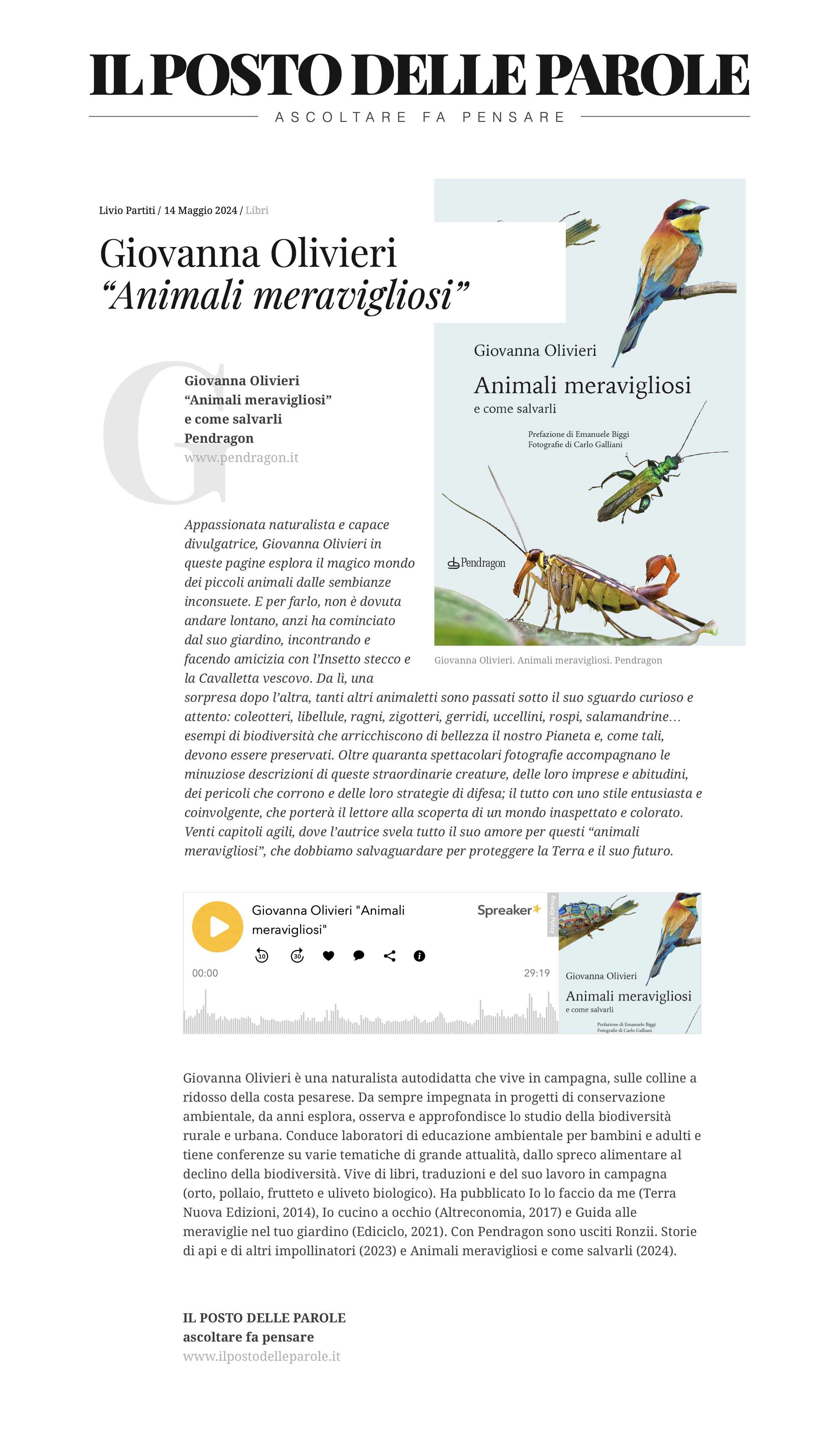 Animali meravigliosi