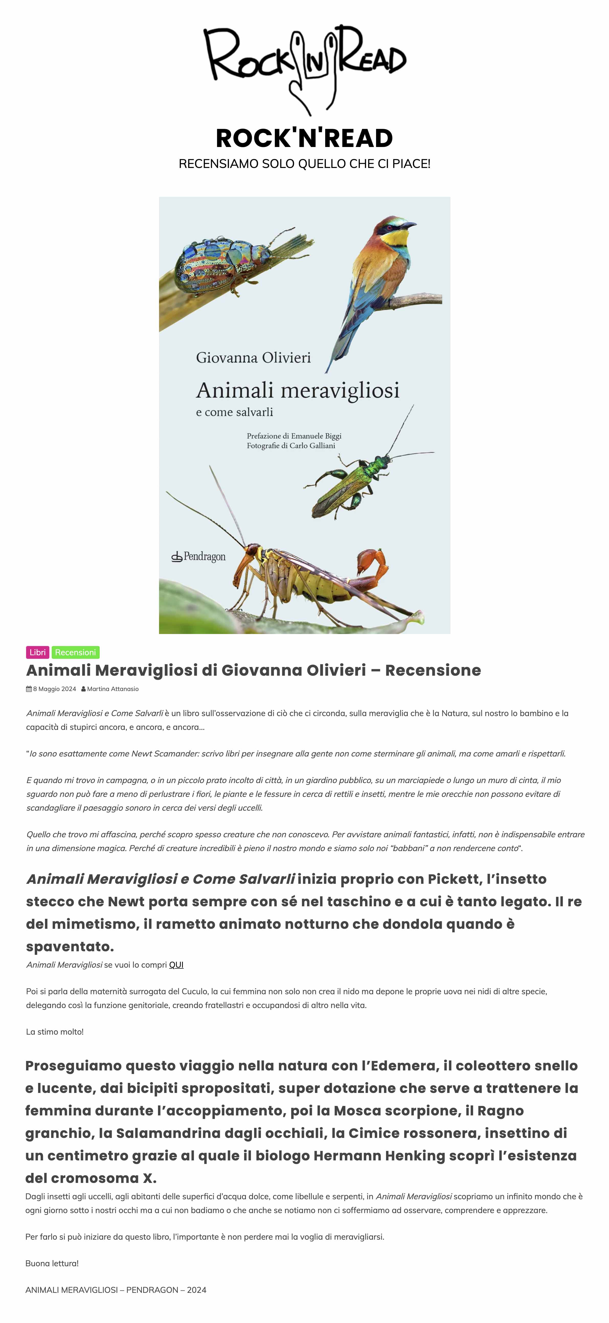 Animali meravigliosi