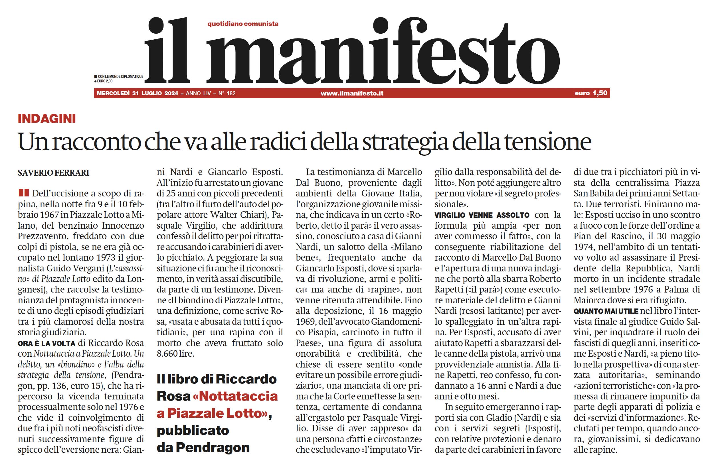 Nottataccia a piazzale Lotto
