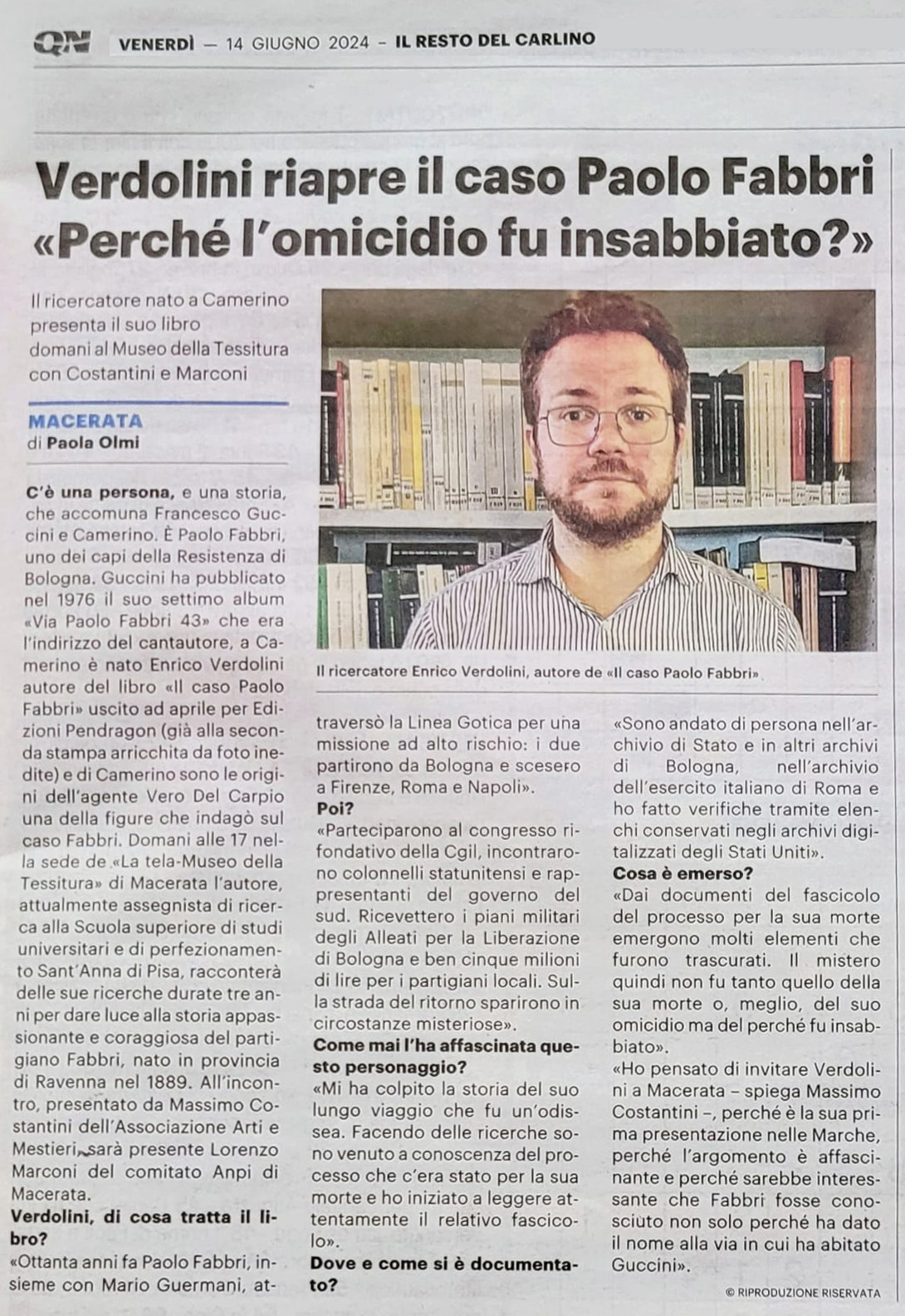Il caso Paolo Fabbri