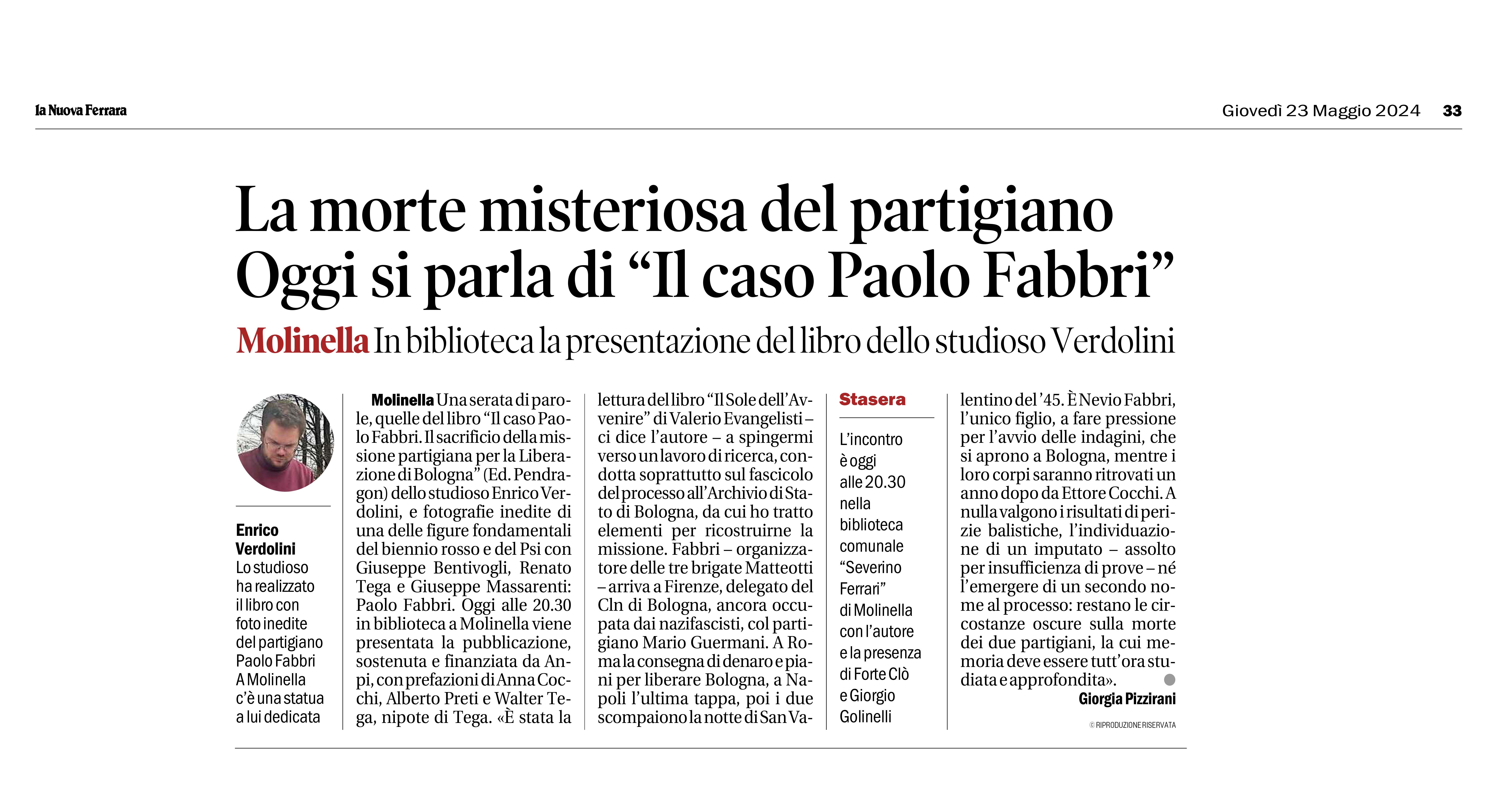 Il caso Paolo Fabbri