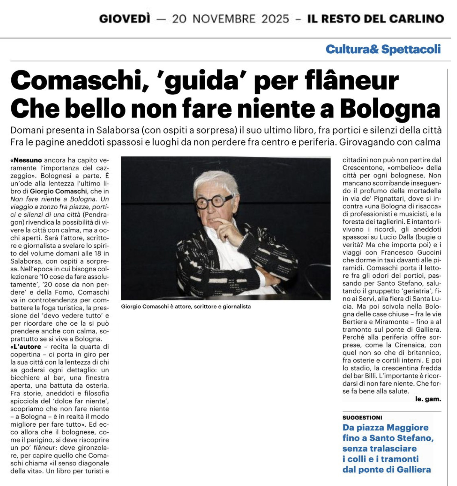 Non fare niente a Bologna