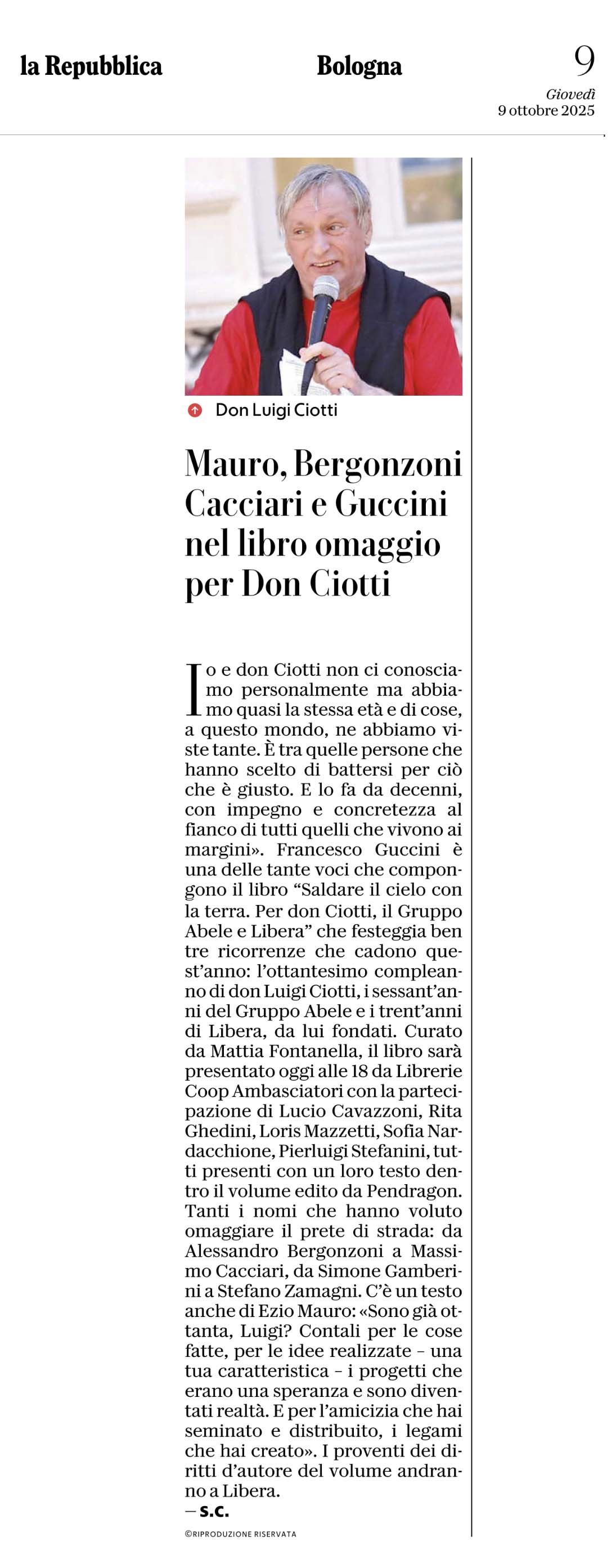 Saldare il cielo con la terra