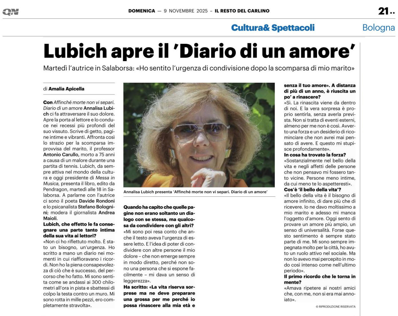 Affinché morte non vi separi