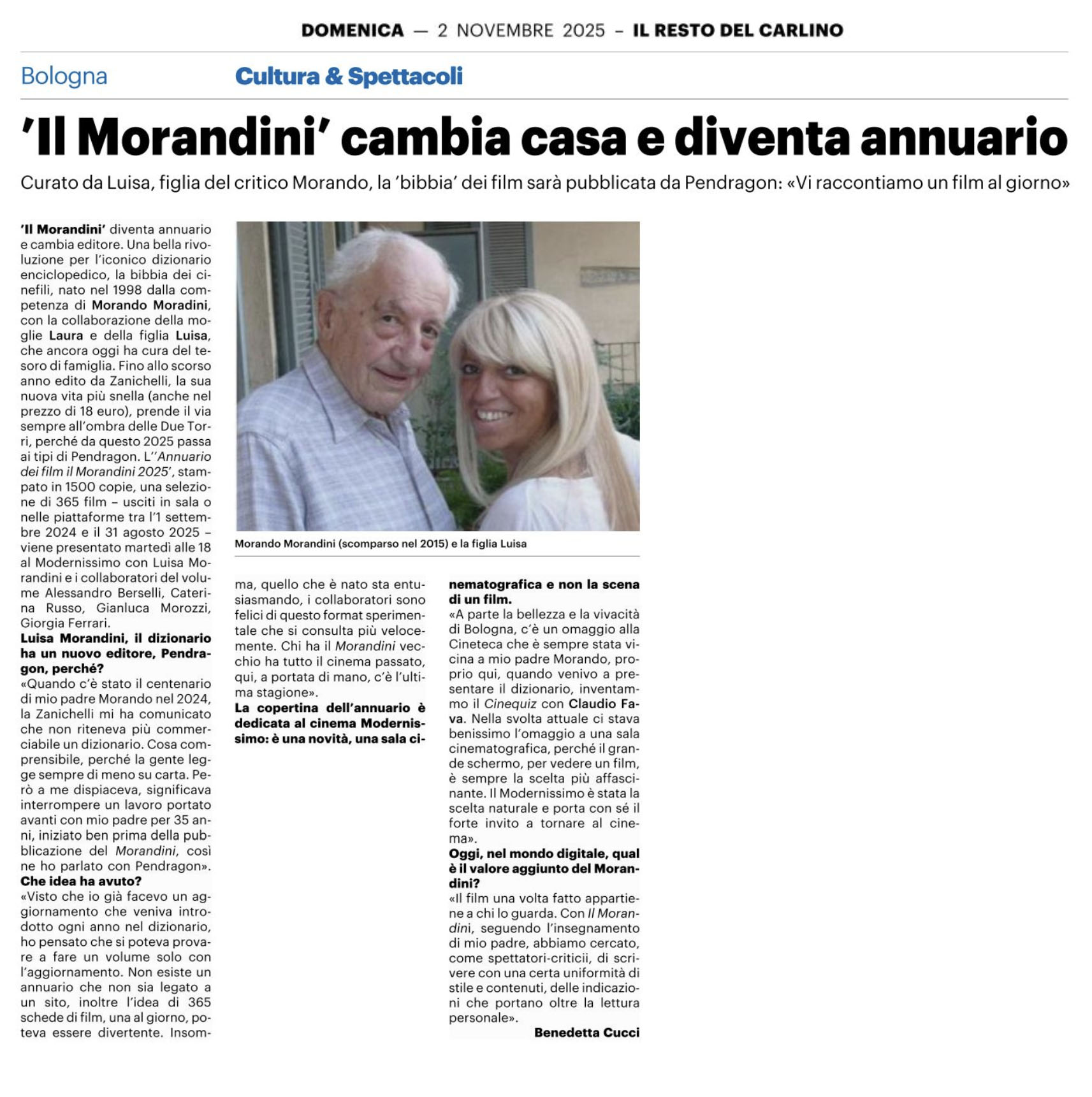 Annuario dei film ilMorandini 2025