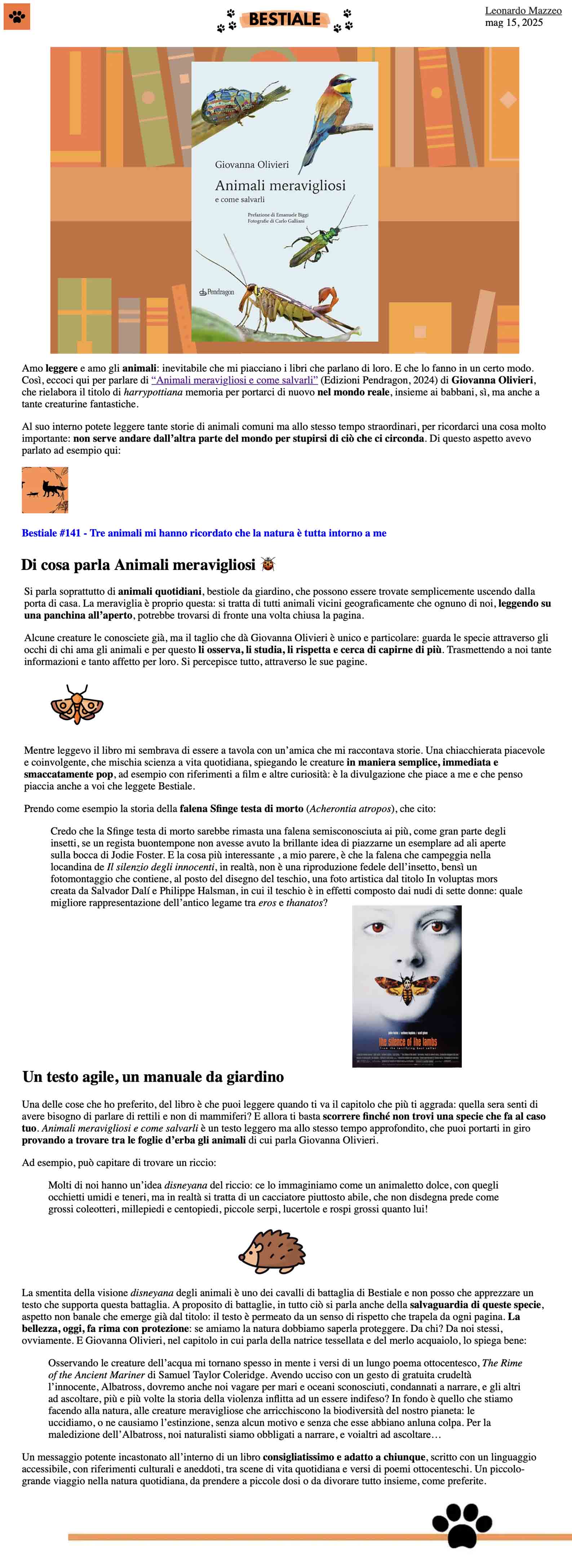 Animali meravigliosi