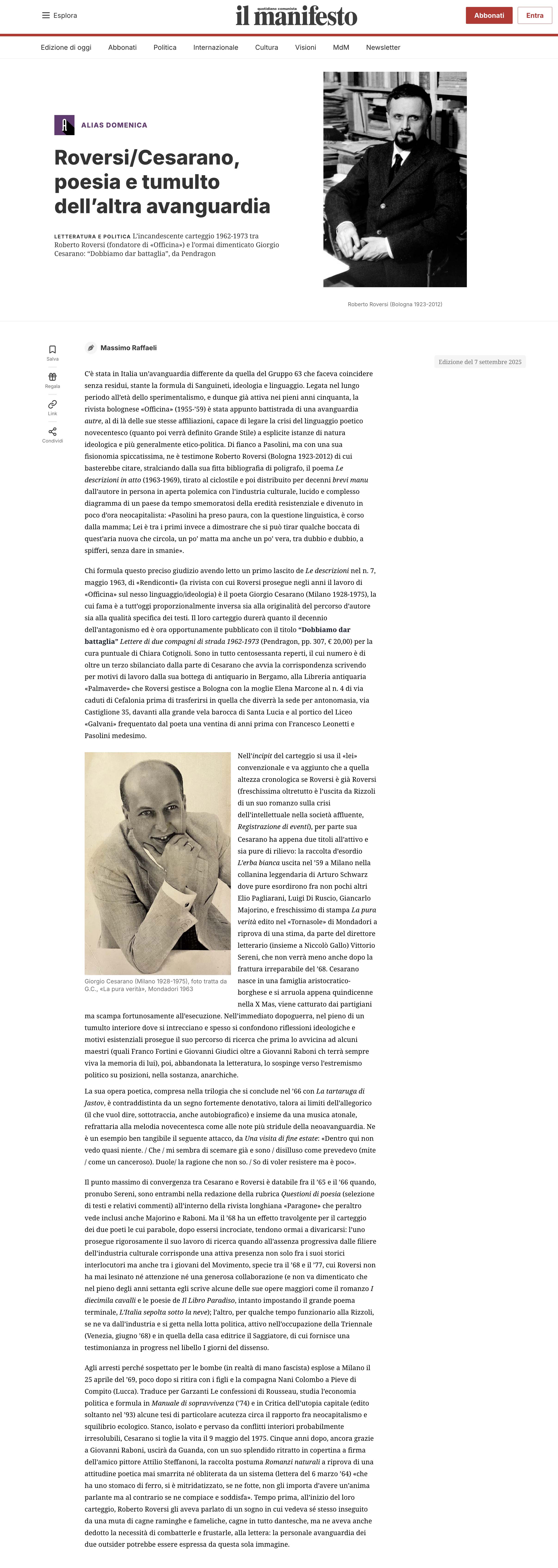 Dobbiamo dar battaglia