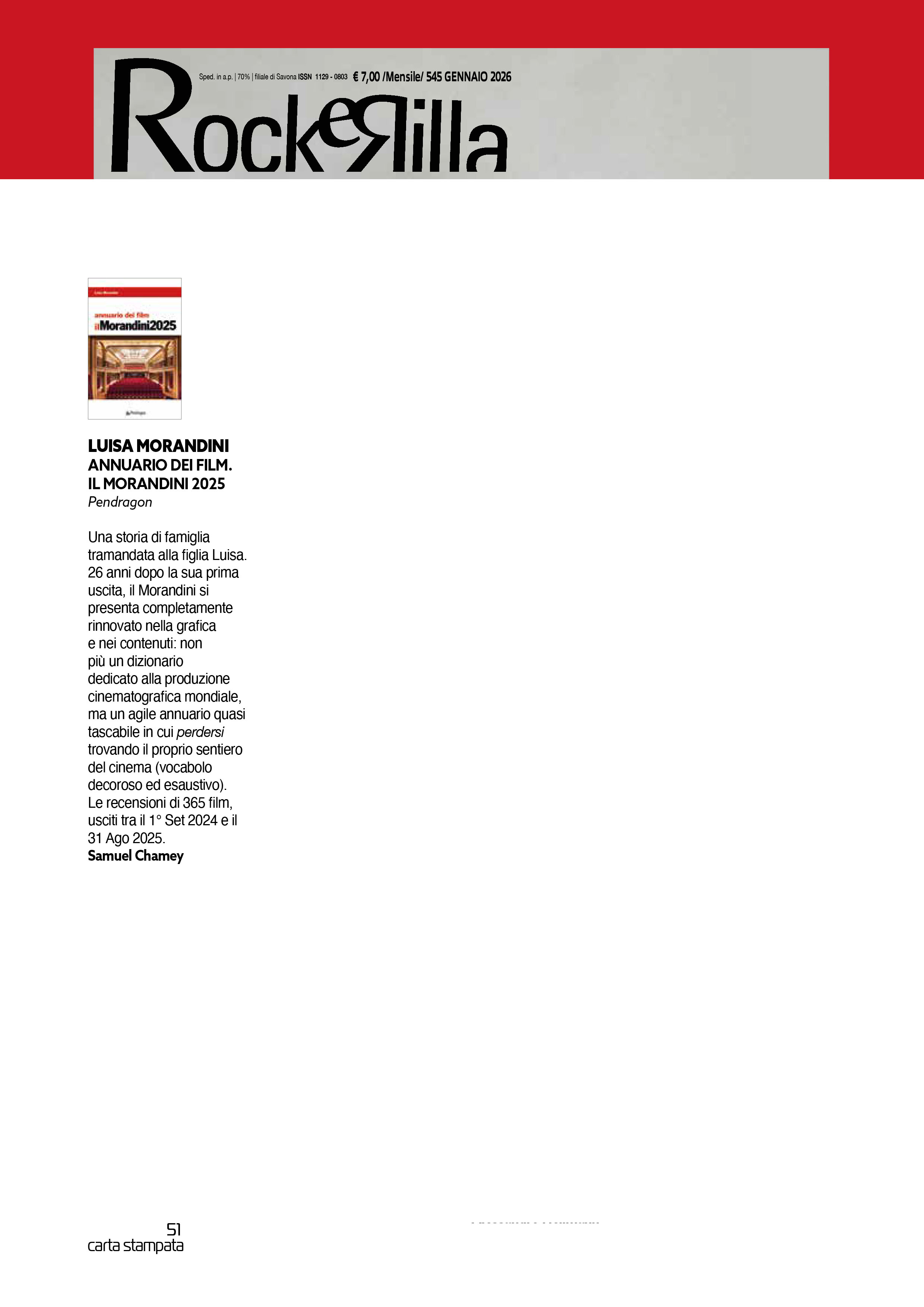 Annuario dei film ilMorandini 2025