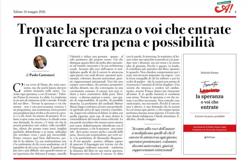 Trovate la speranza o voi che entrate